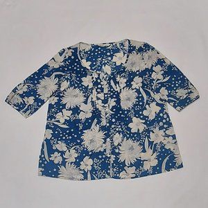 Old Navy blue and white shirt